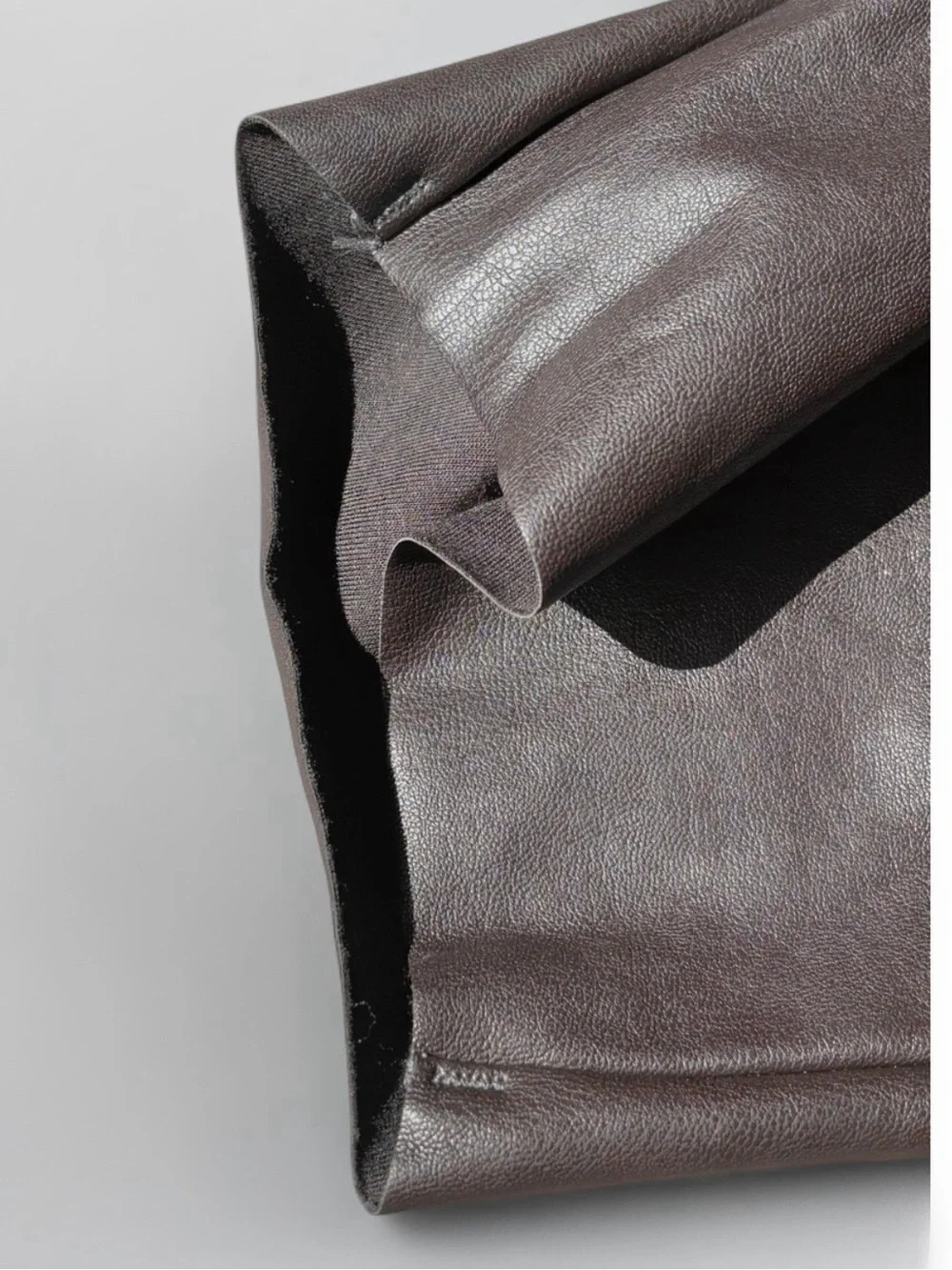 SKIMS Faux Leather Biker Shorts - Black - XS